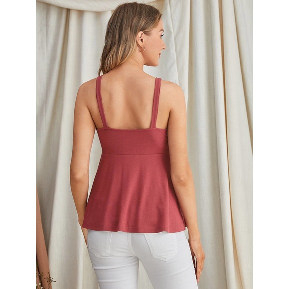 Maternity Peplum Cami Top - Picture 10 of 11